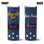 personalized atlanta braves star cluster navy skinny tumbler best selling 1.webp