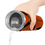 personalized baltimore orioles camo texture orange skinny tumbler best selling 1.webp