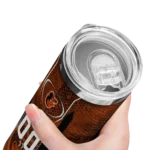 personalized baltimore orioles stacked diamond orange skinny tumbler best selling 2.webp