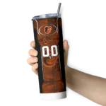 personalized baltimore orioles stacked diamond orange skinny tumbler best selling 2.webp
