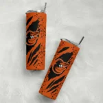 personalized baltimore orioles star pop orange black skinny tumbler best selling 1.webp