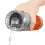 personalized baltimore orioles swirl texture orange skinny tumbler best selling.webp