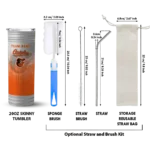 personalized baltimore orioles swirl texture orange skinny tumbler best selling.webp