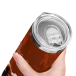 personalized baltimore orioles torn band orange white skinny tumbler best selling 1.webp