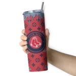personalized boston red sox camo streak red skinny tumbler best selling 1.webp
