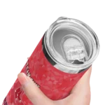 personalized boston red sox starburst tiles red skinny tumbler best selling.webp