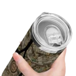 personalized chicago cubs antler flow camo skinny tumbler best selling 1.webp