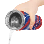 personalized chicago cubs helmet clash blue skinny tumbler best selling 1.webp