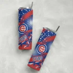 personalized chicago cubs helmet clash blue skinny tumbler best selling 1.webp
