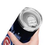 personalized chicago cubs rose romance blue black skinny tumbler best selling.webp