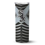 personalized chicago white sox camo texture black skinny tumbler best selling.webp
