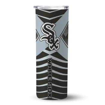 personalized chicago white sox camo texture black skinny tumbler best selling.webp