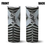 personalized chicago white sox camo texture black skinny tumbler best selling.webp