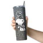 personalized chicago white sox snoopy attitude black skinny tumbler best selling.webp
