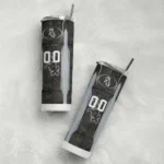 personalized chicago white sox stacked diamond black skinny tumbler best selling.webp