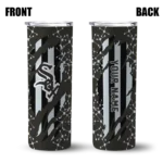 personalized chicago white sox star pop black skinny tumbler best selling.webp