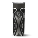 personalized chicago white sox superman emblem black skinny tumbler best selling.webp