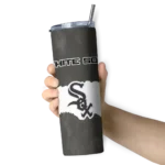 personalized chicago white sox torn band black white skinny tumbler best selling 2.webp