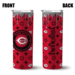 personalized cincinnati reds camo streak red skinny tumbler best selling 1.webp