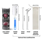 personalized cincinnati reds chevron v red gray skinny tumbler best selling 1.webp