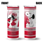 personalized cincinnati reds snoopy dog red white skinny tumbler best selling 7.webp