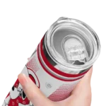 personalized cincinnati reds snoopy dog red white skinny tumbler best selling 7.webp