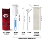 personalized cincinnati reds spiral burst print red skinny tumbler best selling 1.webp