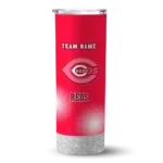 personalized cincinnati reds starburst tiles red skinny tumbler best selling.webp