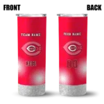 personalized cincinnati reds starburst tiles red skinny tumbler best selling.webp