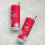personalized cincinnati reds starburst tiles red skinny tumbler best selling.webp