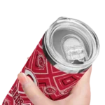 personalized cincinnati reds zipper leopard red skinny tumbler best selling 1.webp