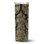 personalized cleveland guardians antler flow camo skinny tumbler best selling.webp