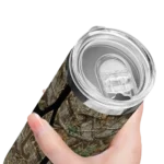 personalized cleveland guardians antler flow camo skinny tumbler best selling.webp