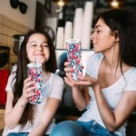 personalized cleveland guardians claw marks navy blue white skinny tumbler best selling.webp