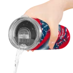 personalized cleveland guardians helmet clash navy blue skinny tumbler best selling.webp