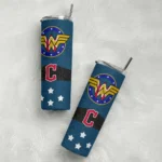personalized cleveland guardians star cluster navy blue skinny tumbler best selling 1.webp