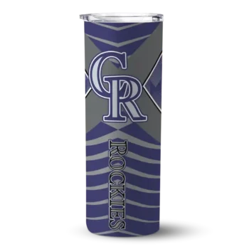 personalized colorado rockies camo texture blue skinny tumbler best selling.webp
