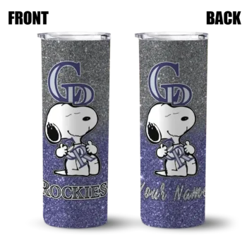 personalized colorado rockies snoopy attitude blue skinny tumbler fashion forward.webp