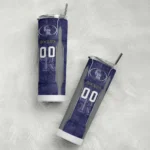 personalized colorado rockies stacked diamond blue skinny tumbler best selling.webp