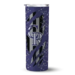 personalized colorado rockies star pop blue black skinny tumbler best selling.webp