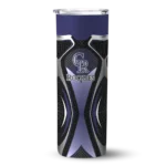 personalized colorado rockies superman emblem blue black skinny tumbler best selling.webp
