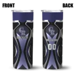 personalized colorado rockies superman emblem blue black skinny tumbler best selling.webp