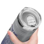 personalized colorado rockies swirl texture blue skinny tumbler best selling.webp