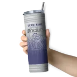 personalized colorado rockies swirl texture blue skinny tumbler best selling.webp