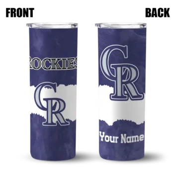 personalized colorado rockies torn band blue white skinny tumbler fashion forward.webp