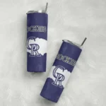 personalized colorado rockies torn band blue white skinny tumbler best selling.webp