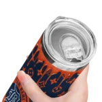 personalized detroit tigers camo streak navy skinny tumbler best selling.webp