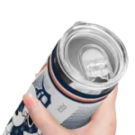 personalized detroit tigers snoopy dog navy white skinny tumbler best selling.webp