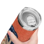 personalized detroit tigers sparkle lips navy skinny tumbler best selling.webp