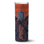 personalized detroit tigers spiral burst print navy skinny tumbler best selling.webp